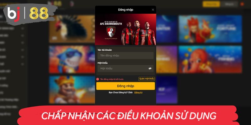 Chấp Nhận Các Điều Khoản Sử Dụng